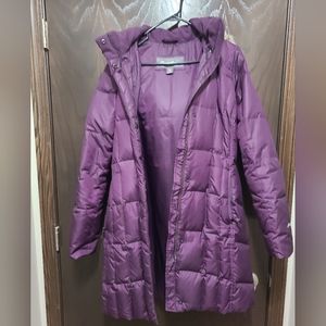 Eddie Bauer plum parka size M